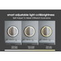 DKD Home Decor Espejo LED de Cristal Táctil 50x150 cm