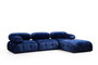 Atelier Del Sofa Bubble L1 Sofá 1 Plaza Velvet Blue 95x95x75 cm