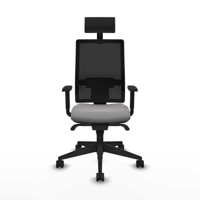 PIQUERAS Y CRESPO Silla de oficina Horna con mecanismo Sincro Gris y Negro PIQUERAS Y CRESPO Silla de oficina Horna con mecanismo Sincro Gris y Negro