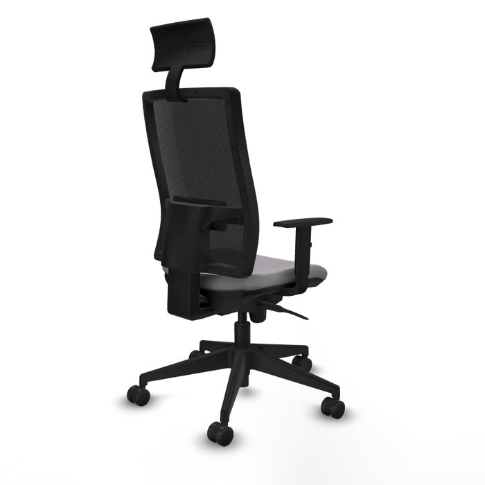 PIQUERAS Y CRESPO Silla de oficina Horna con mecanismo Sincro Gris y Negro PIQUERAS Y CRESPO Silla de oficina Horna con mecanismo Sincro Gris y Negro