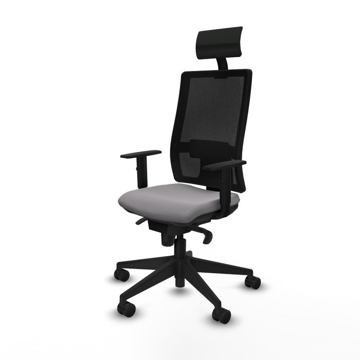 PIQUERAS Y CRESPO Silla de oficina Horna con mecanismo Sincro Gris y Negro PIQUERAS Y CRESPO Silla de oficina Horna con mecanismo Sincro Gris y Negro