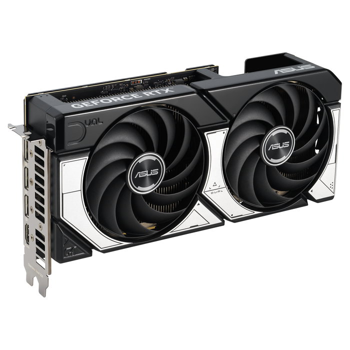 ASUS Tarjeta Gráfica DUAL GeForce RTX 5070 O12G - 90YV0M17-M0NA00 - Plateada/Negra