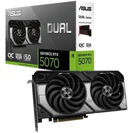 Asus Tarjeta Gráfica Asus Dual GeForce RTX 5070 OC 12GB GDDR7, ventiladores dobles, refrigeración avanzada, 4K, PCIe 5.0