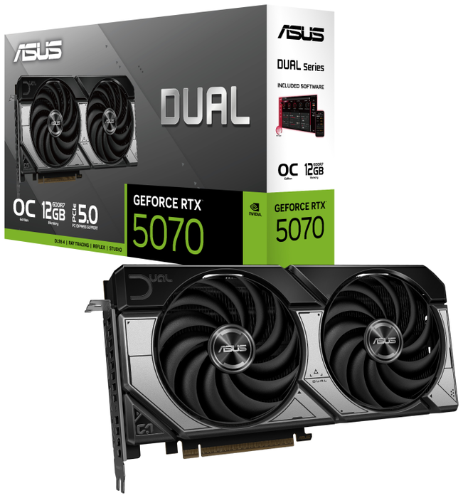 Asus Dual GeForce RTX 5070 OC 12GB GDDR7 Asus Dual GeForce RTX 5070 OC 12GB GDDR7