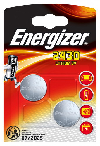 Energizer Pilas de Botón Litio CR2430, 2 Unidades Energizer Pilas de Botón Litio CR2430, 2 Unidades