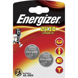 Energizer Pilas de Botón Litio CR2430, 2 Unidades