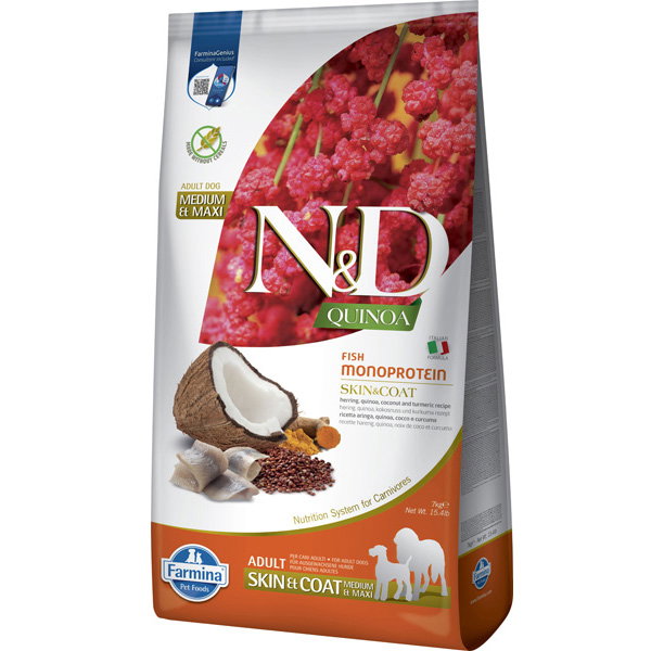 Farmina N&D Quinoa Skin & Coat Arenque 7kg Farmina N&D Quinoa Skin & Coat Arenque 7kg