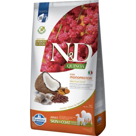 Farmina N&D Quinoa Skin & Coat Arenque 7kg