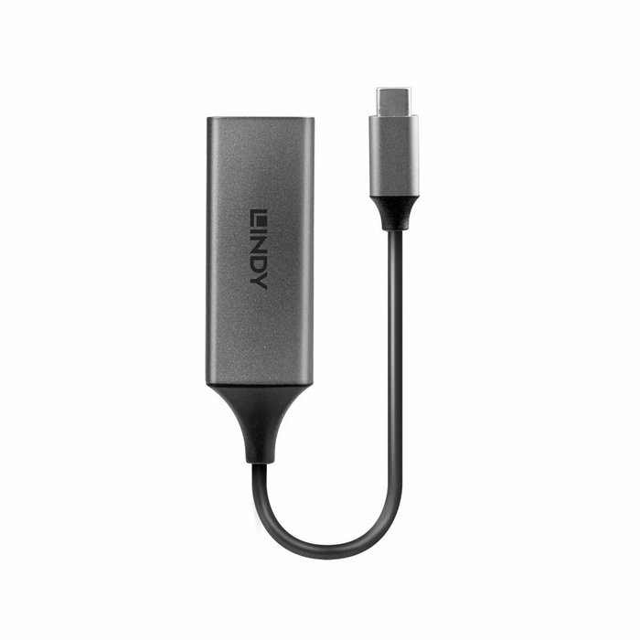 Lindy Convertidor USB 3.1 Tipo C a Gigabit Ethernet 43299 Plata