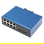 Digitus Switch Industrial Fast Ethernet PoE 8+2 Puertos No Administrado 10/100 Mbps con Montaje en Carril DIN para Entornos Extremos