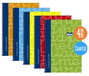 Lamela Cuaderno Espiral 4º 80H 70gr Cuadrovía 4mm con Margen Surtido Pack 5U