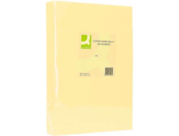 Q-connect Papel Color Din A3 80g Champagne (500 hojas)