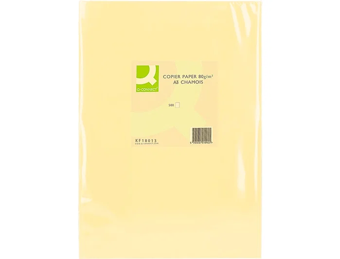 Q-connect Papel Color Din A3 80g Champagne (500 hojas)
