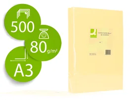Q-connect Papel Color Din A3 80g Champagne (500 hojas)