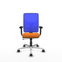 PIQUERAS Y CRESPO Silla de oficina Motilla Naranja y Azul