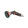 Gardena 18317-20 Multibrause Premium - Lanza de riego pulverizadora para jardín con 5 patrones, ajustable y mango ergonómico