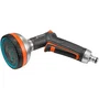 Gardena 18317-20 Multibrause Premium - Lanza de riego pulverizadora para jardín con 5 patrones, ajustable y mango ergonómico
