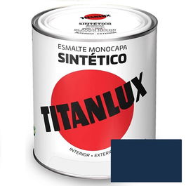 Titan Titanlux Esmalte Sintético Azul Cobalto 750ml 542 Industrial Acero Secado Rápido