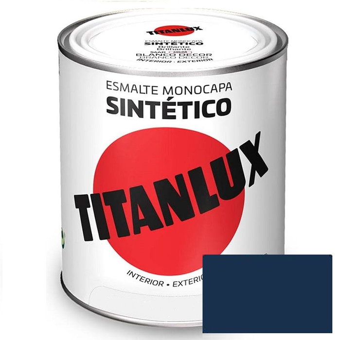 Titan Titanlux Esmalte Sintético Azul Cobalto 750ml 542 Industrial Acero Secado Rápido Titan Titanlux Esmalte Sintético Azul Cobalto 750ml 542 Industrial Acero Secado Rápido