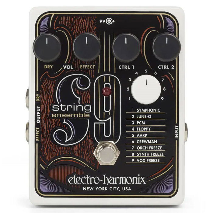 EHX String9 Pedal Emulador de Sonidos de Orquesta de Cuerda para Guitarra EHX String9 Pedal Emulador de Sonidos de Orquesta de Cuerda para Guitarra
