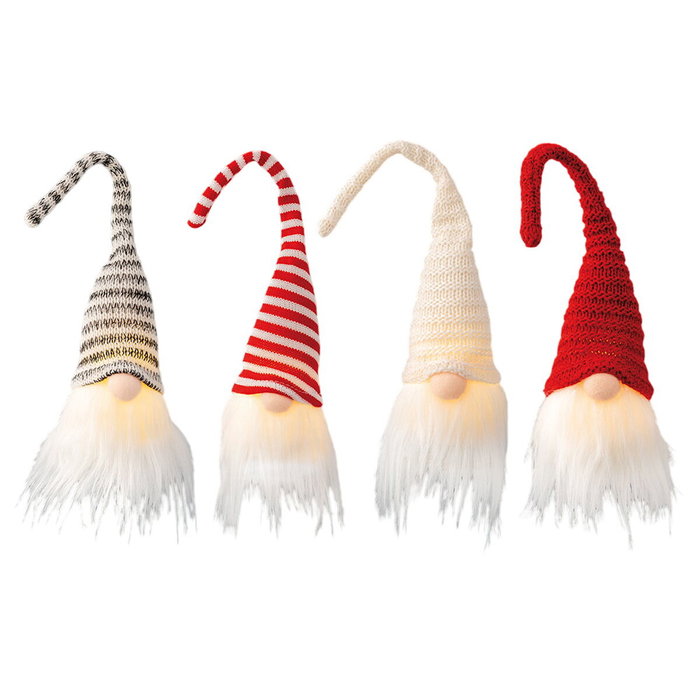 Lumineo Gnomo con Gorro LED Flexible, Colores Variados, Luz Fija