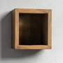 Hanah Home Raf279 Estantería de Pared Madera Maciza Decorativa Negro 14x15x7 cm