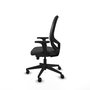 PIQUERAS Y CRESPO Silla de oficina Cilanco Gris oscuro y Negro