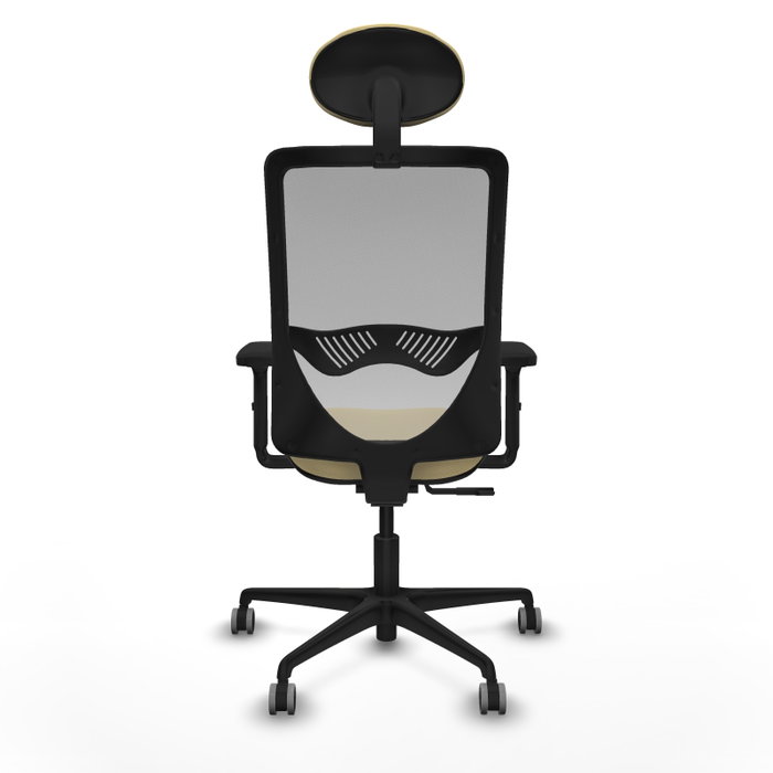 PIQUERAS Y CRESPO Silla de oficina Zulema con Mecanismo Sincro, Crema y Gris PIQUERAS Y CRESPO Silla de oficina Zulema con Mecanismo Sincro, Crema y Gris