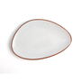 Plato Triangular Porcelana Terra Ariane 21 cm