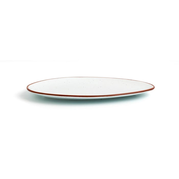 Plato Triangular Porcelana Terra Ariane 21 cm