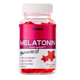 WEIDER Melatonina Fresa 60 Gummies para Conciliar el Sueño