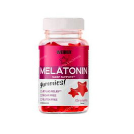 WEIDER Melatonina Fresa 60 Gummies para Conciliar el Sueño