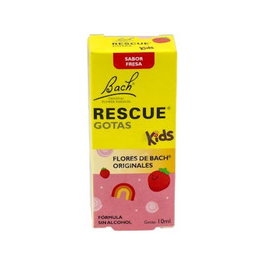 FLORES BACH ORIGINAL Rescue Kids Fresa 10Ml, Remedio Natural para Niños