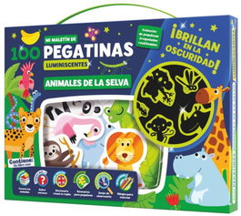 IMAGILAND Maletín 100 Pegatinas Luminiscentes Animales de la Selva