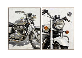 DKD Home Decor Cuadro Lienzo Pino 60x2,8x80 MOTO Surtido de 2
