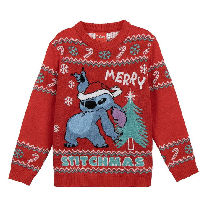 Cerdá Jersey Punto Navideño Stitch 8 Años Rojo Cerdá Jersey Punto Navideño Stitch 8 Años Rojo