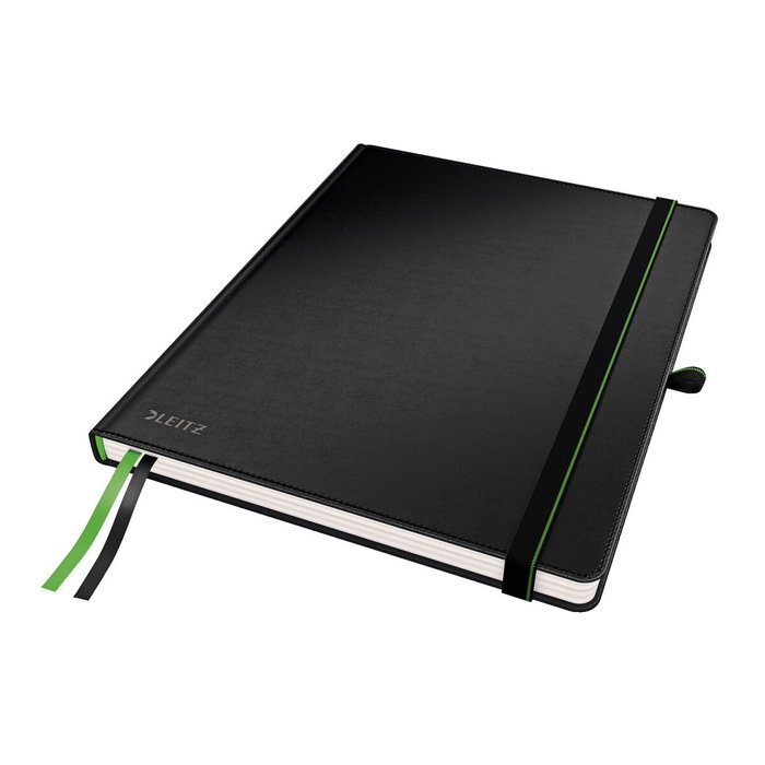 Leitz Cuaderno Encolado Complete Tapa Dura Negro 80 Hojas Cuadro 5 mm Leitz Cuaderno Encolado Complete Tapa Dura Negro 80 Hojas Cuadro 5 mm