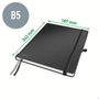Leitz Cuaderno Encolado Complete Tapa Dura Negro 80 Hojas Cuadro 5 mm