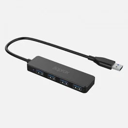 Approx Hub 4 Puertos USB 3.0 Negro APPC49