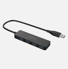 Approx APPC49 Hub USB 4 Puertos USB 3.2 Gen 2 (5 Gbps) Tipo A Negro para PC