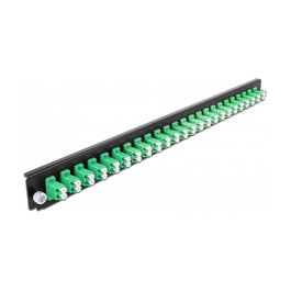 DeLOCK Panel frontal de caja de empalme de 24 puertos LC duplex, 19 pulgadas