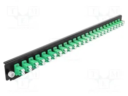 DeLOCK Panel frontal de caja de empalme de 24 puertos LC duplex, 19 pulgadas