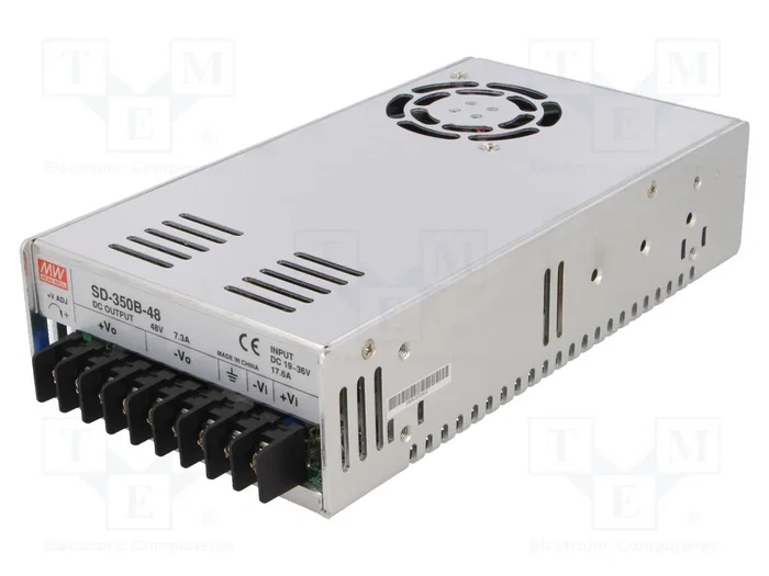 MEAN WELL SD-350B-48 Convertidor DC/DC 350,4W 48VDC 7,3A MEAN WELL SD-350B-48 Convertidor DC/DC 350,4W 48VDC 7,3A
