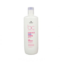 Schwarzkopf Bonacure Color Freeze Champú Silver 1000 ml para cabello decolorado, con mechas o canas