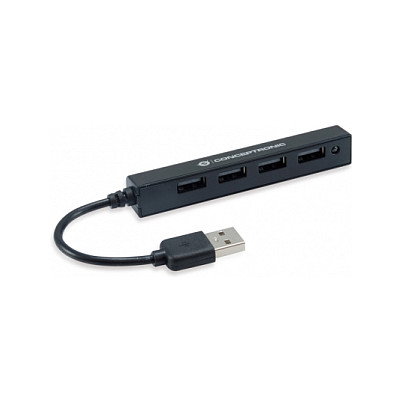 Conceptronic Hub USB 2.0 de 4 Puertos Negro Conceptronic Hub USB 2.0 de 4 Puertos Negro
