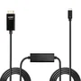 Lindy 43315 Adaptador Cable USB-C a HDMI 5m, 4K 60Hz UHD HDR 18 Gbps, HDMI 2.0, Macho-Macho, Negro