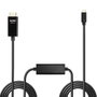 LINDY Adaptador de cable de vídeo 43315 USB Tipo C a HDMI tipo A 5 m Negro
