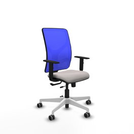 PIQUERAS Y CRESPO Silla de oficina Motilla Blanco y Azul