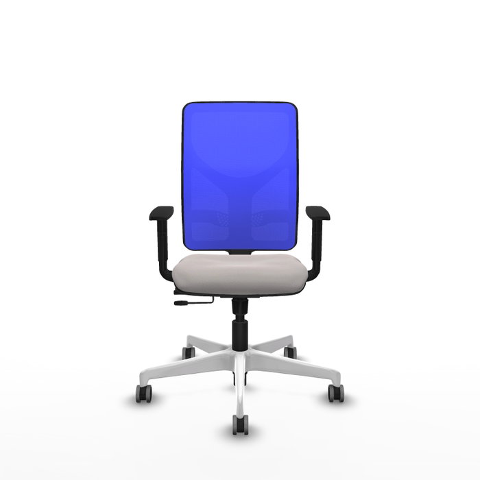 PIQUERAS Y CRESPO Silla de oficina Motilla Blanco y Azul PIQUERAS Y CRESPO Silla de oficina Motilla Blanco y Azul