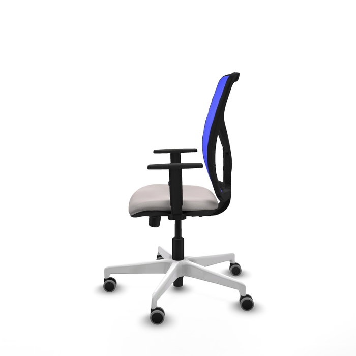 PIQUERAS Y CRESPO Silla de oficina Motilla Blanco y Azul PIQUERAS Y CRESPO Silla de oficina Motilla Blanco y Azul